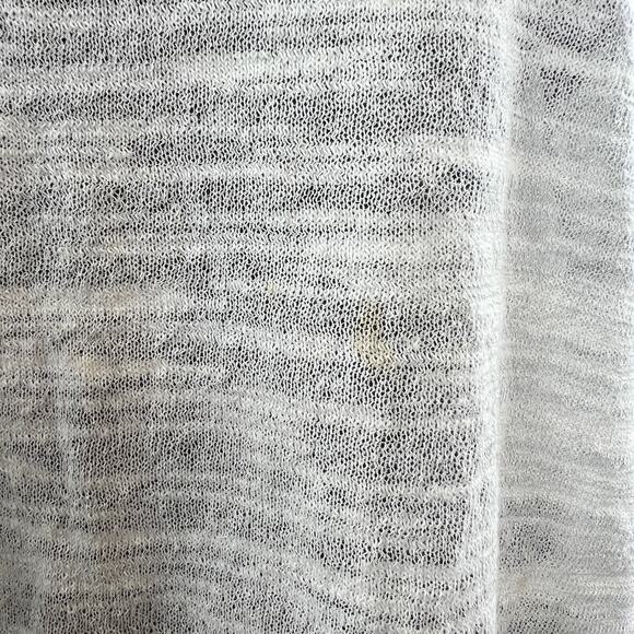 Anthropologie LEFT OF CENTER Tunic Linen Top White Black Stripe Size M Medium - Picture 6 of 9